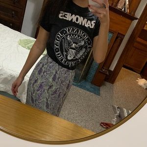 Free people snake skin midi skirt. NWOT.